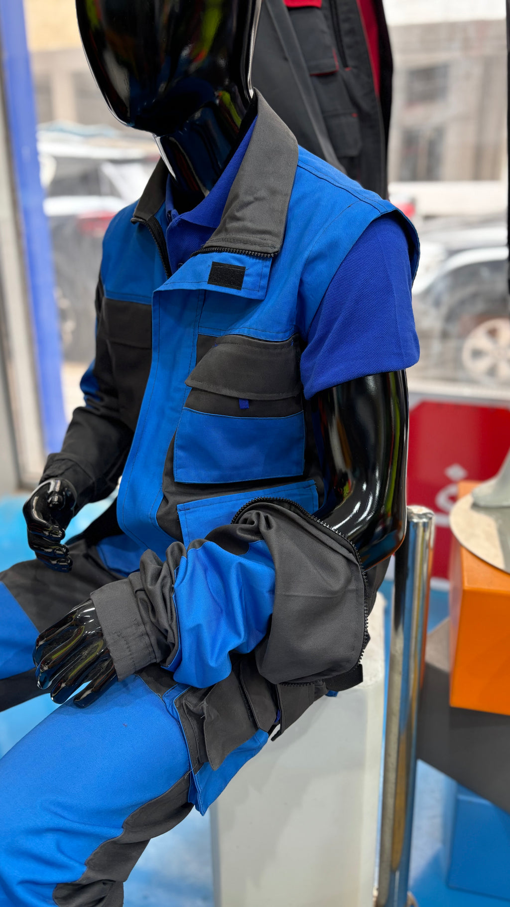 Jacket & pantalon multi poche bleu