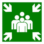 Panneau point de rassemblement
