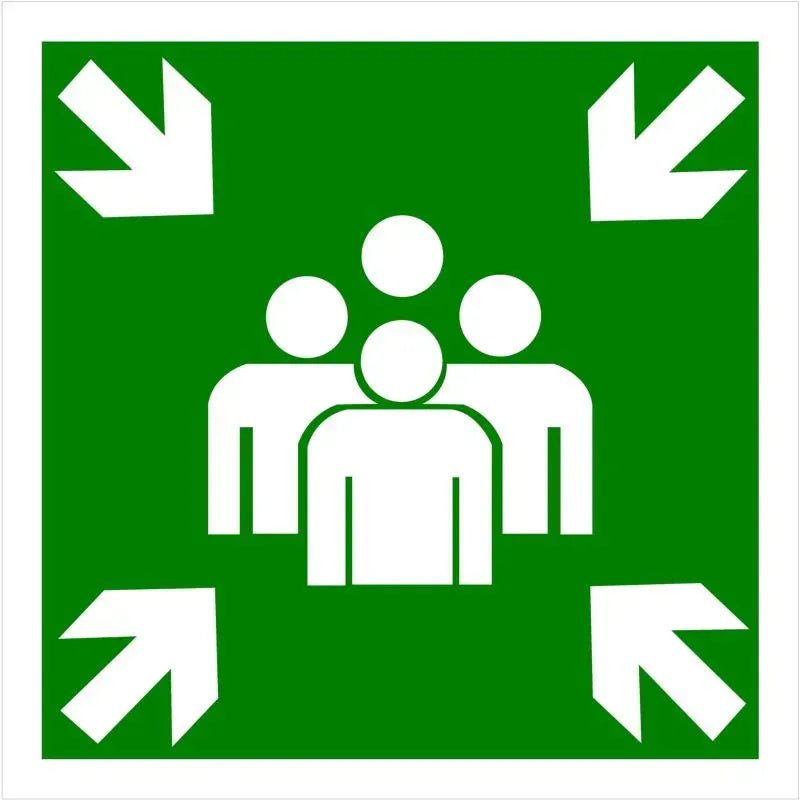 Panneau point de rassemblement
