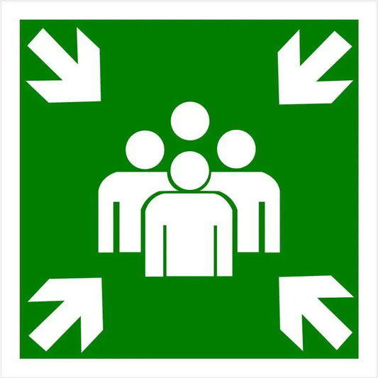 Panneau point de rassemblement