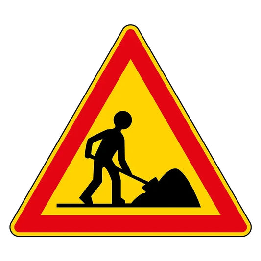 Panneau temporaire travaux